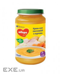 Дитяче пюре Milupa суп овочевий з курчам, 200 гр (5900852045257)