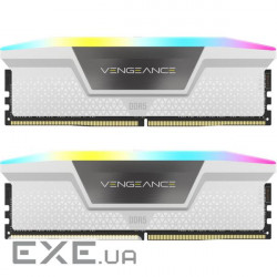 Модуль пам'яті DDR5 2x16GB/6000 Corsair Vengeance RGB White (CMH32GX5M2E6000C36W)