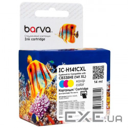 Картридж Barva HP 141XL color/CB338HE, 14 мл (IC-H141CXL)