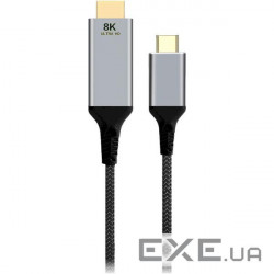 Кабель CABLEXPERT A-CM-HDMIM8K-2M USB-C - HDMI 2м Gray