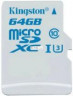 Карта памяти Kingston 64GB microSDXC C10 UHS-I U3 R90/ W45MB/ s (SDCAC/64GBSP)