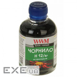 Чорнило WWM HP №10/11/12 200г Black 200г pigmented (H12/BP)