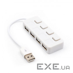 USB хаб із вимикачами YT-H4L-W 4-port(YT-H4L-W)
