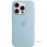 iPhone 15 Pro Silicone Case with MagSafe - Light Blue,Model A3125 (MWNM3ZM/A)