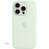 iPhone 15 Pro Silicone Case with MagSafe - Soft Mint,Model A3125 (MWNL3ZM/A)