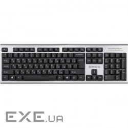 Клавіатура REAL-EL 507 Standard Silver USB (EL123100046)
