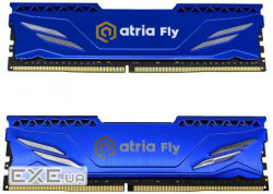 Модуль пам'яті 32Gb DDR4 3600MHz Atria Fly Blue (2x16) ATRIA UAT43600CL18BLK2/32