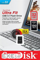 USB накопичувач SanDisk 32GB USB 3.0 Ultra Fit (SDCZ430-032G-G46)