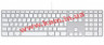 Клавиатура Apple Keyboard (aluminium) (MB110RS/B)