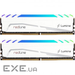 Модуль пам'яті для комп'ютера DDR5 32GB (2x16GB) 6800 MHz Redline RGB White Mushk (MLB5C680CKKP16GX2)