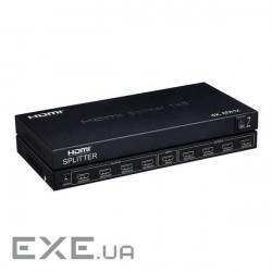 Перехідник відео HDMI 1x8 (Splitter),Act v2.0 4K@60Hz,чорний (84.00.7029-1) (84.00.7029-1)
