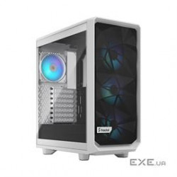 Fractal Design Case FD-C-MES2C-08 Meshify 2 Compact Mid Tower RGB White Tempered glass Retail